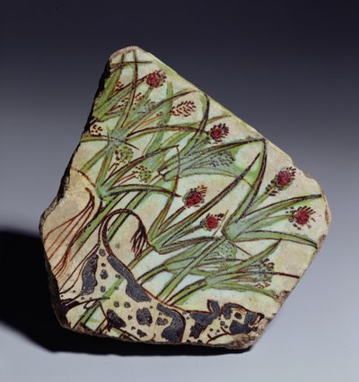 Bullock among papyrus reeds, New Kingdom by Egyptian 18th Dynasty